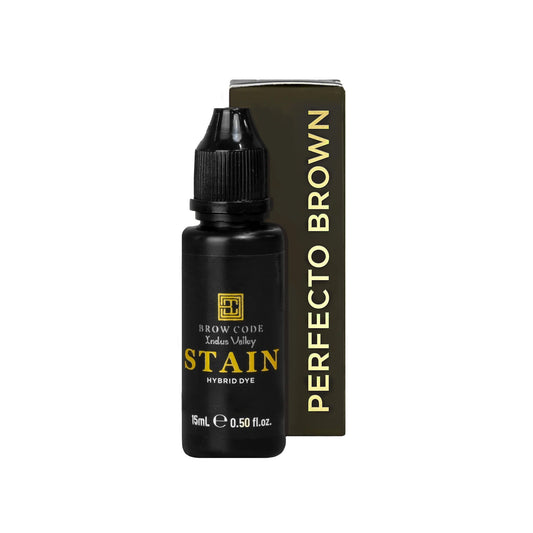 Brow Code Stain Hybrid Brow Dye 15ml - Perfecto Brown