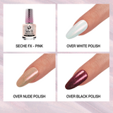 Seche Fx Diamond Effect Top Coat 14ml - Pink Shimmer