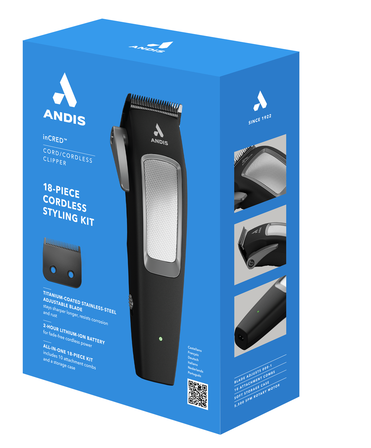 Andis inCRED Cord/Cordless Clipper