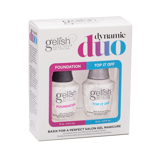 Gelish Dynamic Duo - Top It Off & Foundation Set - 15ml Each