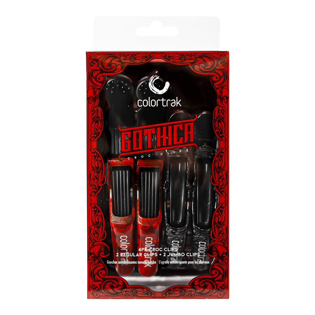 Colortrak Gothica Croc Clips - 4pk **