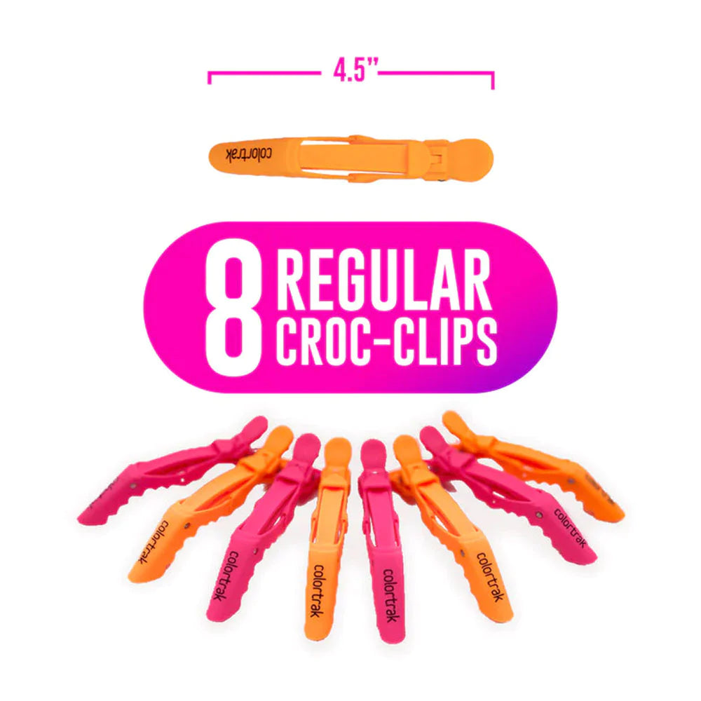 Colortrak Croc Clips Bucket (8 Regular, 4 Jumbo) - 12pcs