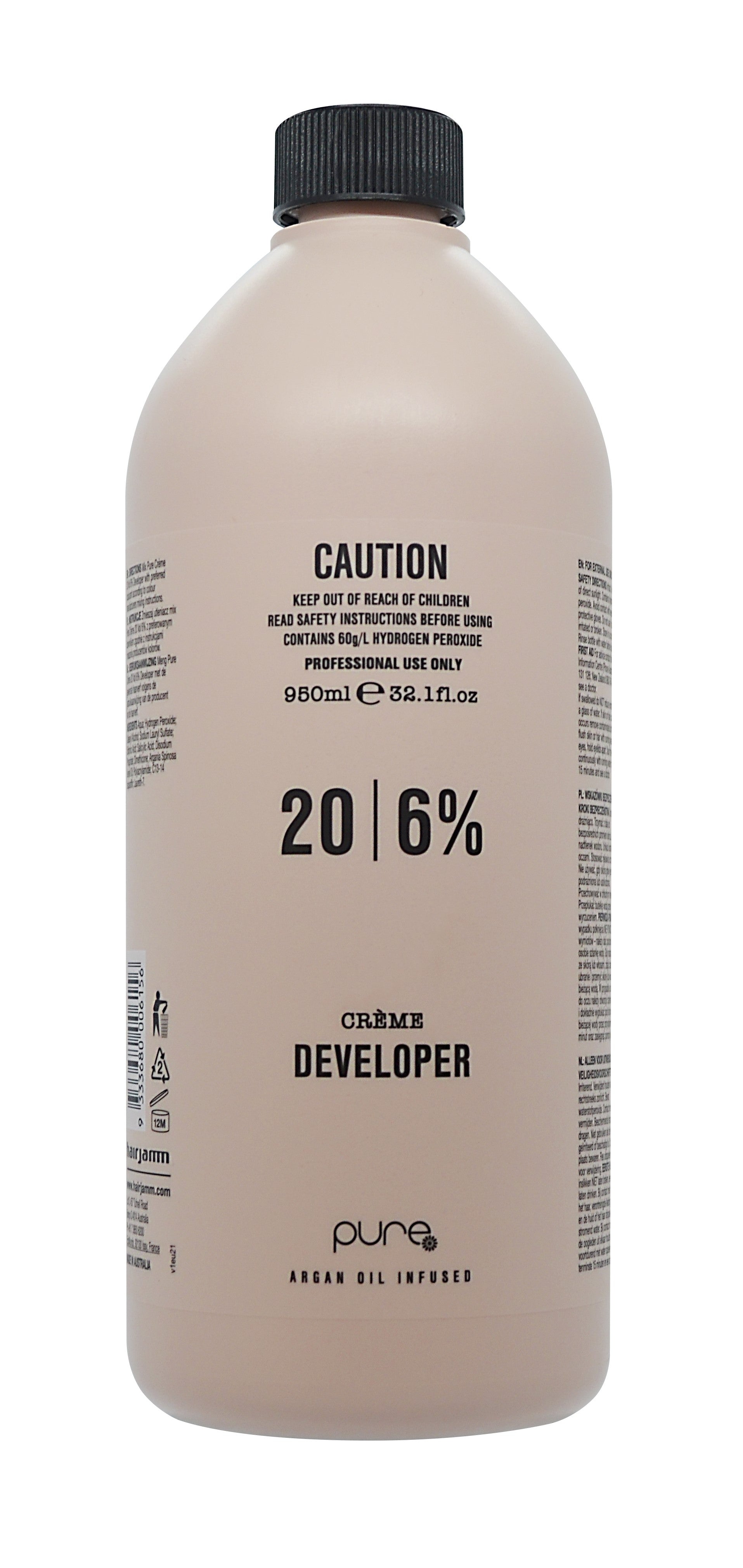 Pure Creme Developer 950ml - 20vol