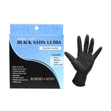 Robert De Soto Satin Ultra Reusable Gloves 4pc Black - Medium